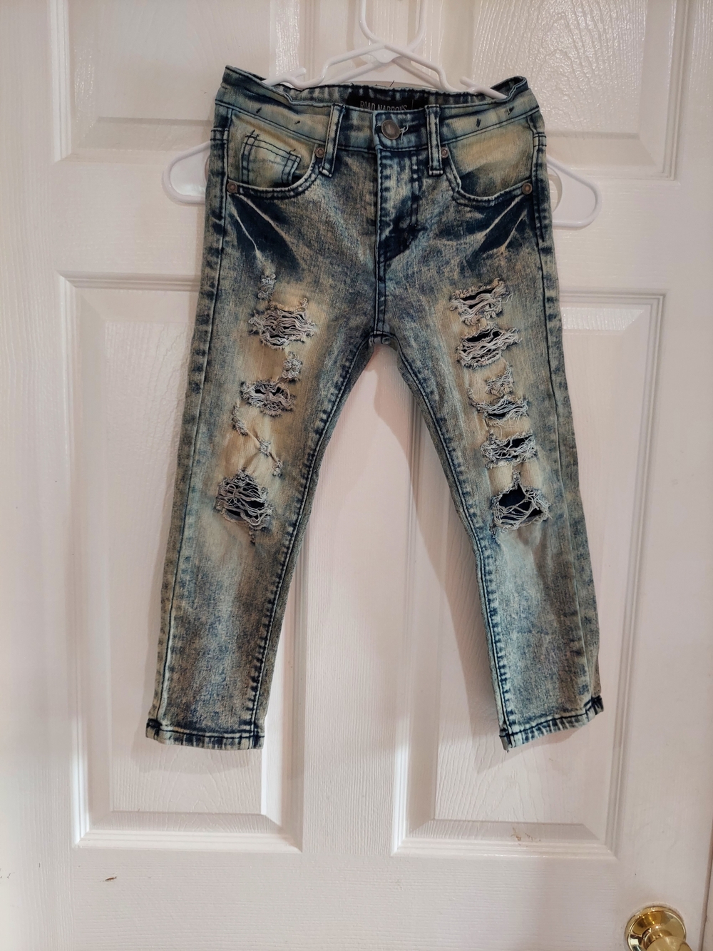 Kids Distressed Light Wash Jeans - Light Blue